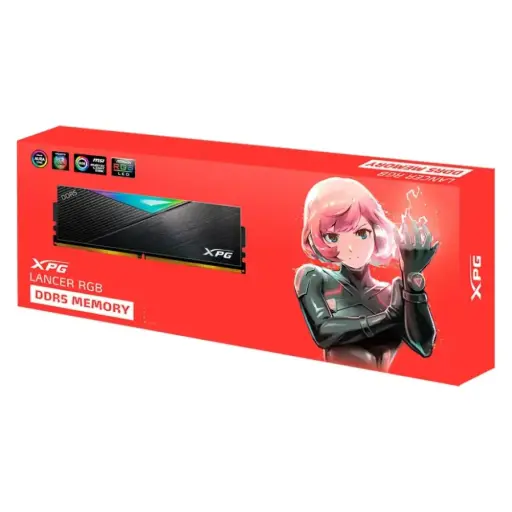 [AX5U6400C3216G-CLARBK] Memoria Pc Adata XPG 16GB DDR5 6400MHz Lancer RGB negra