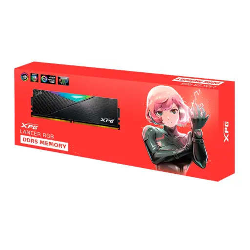 [AX5U6000C3032G-CLARBK] Memoria Pc Adata XPG 32GB DDR5 6000MHz Lancer RGB negra