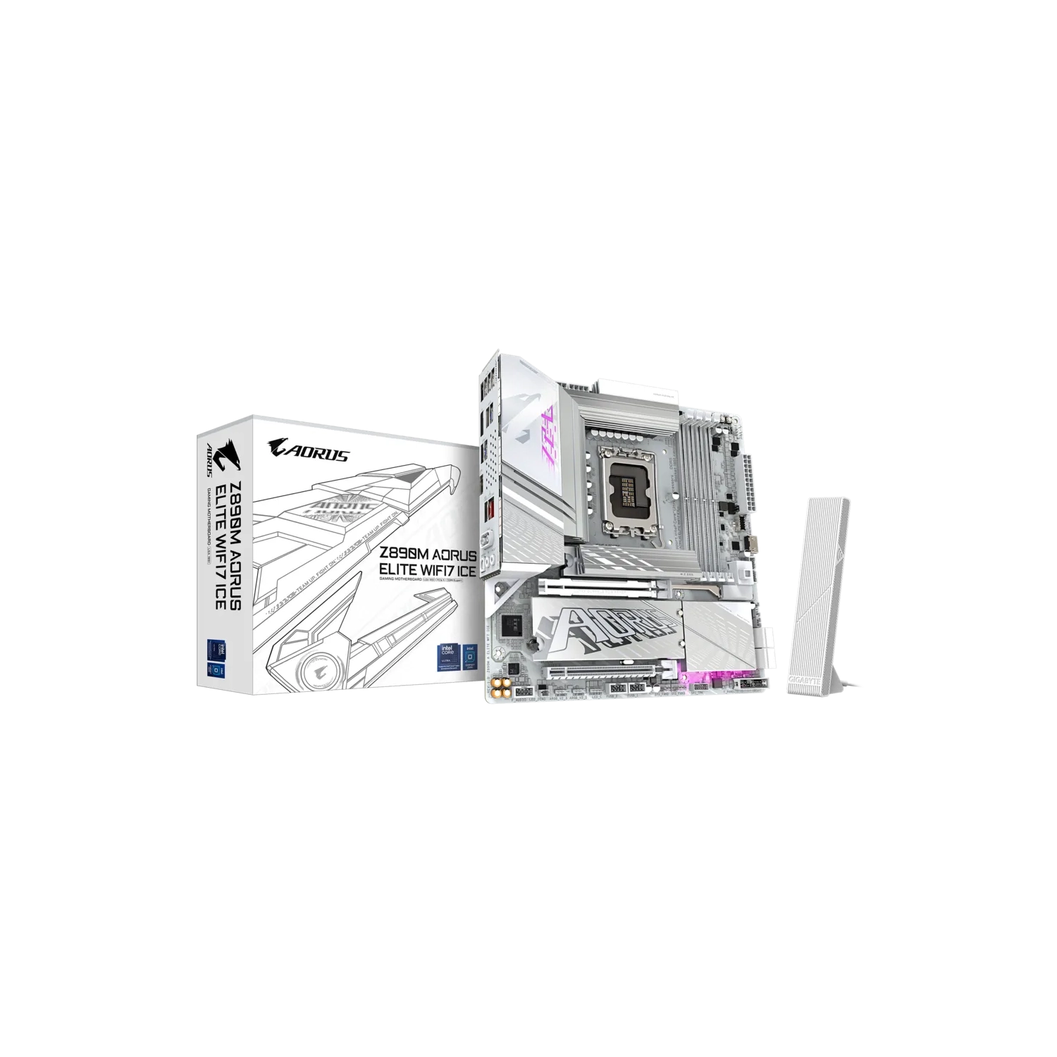[Z890M A ELITE WF7 ICE] Placa Madre Gigabyte Z890M Aorus Elite Wifi7 Ice s1851
