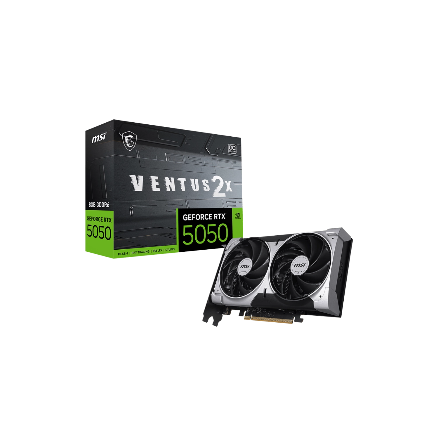 [RTX 5050 8G VENTUS 2X OC] Placa de video MSI GeForce RTX 5050 8GB Ventus 2X OC