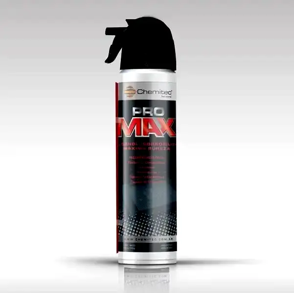 [PROMAX C/GAT] Alcohol isopropílico máxima pureza Aerosol Chemitec 420cc  c/gatillo limpia contactos