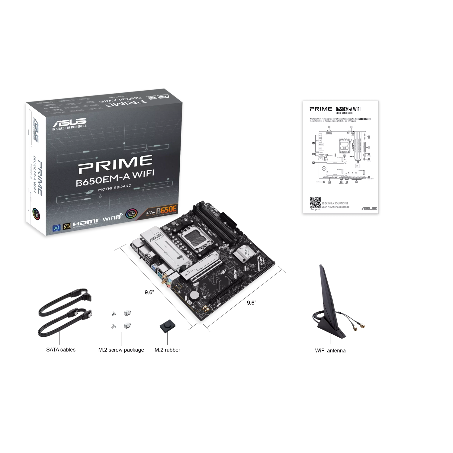[PRIME B650EM-A WIFI] Motherboard ASUS PRIME B650EM-A WIFI AM5 DDR5