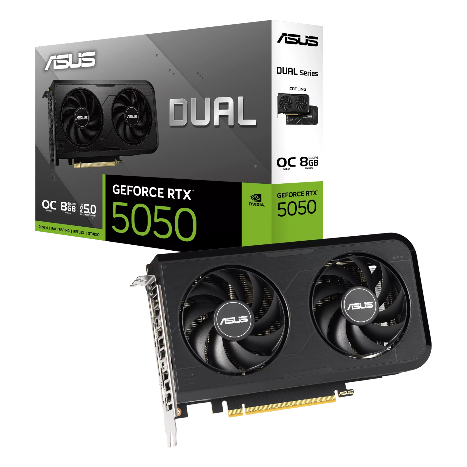 [DUAL-RTX5050-O8G] Placa de Video ASUS NVIDIA GeForce DUAL RTX5050 O8