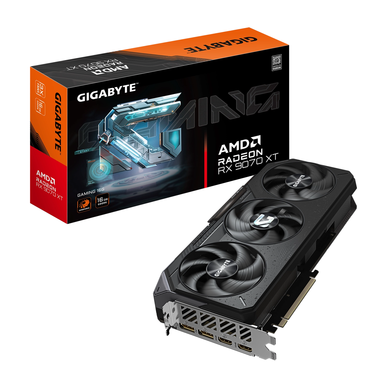 [GV-R9070XTGAMING 16GD] Placa de video Gigabyte Radeon RX 9070 XT Gaming 16GB GDDR6