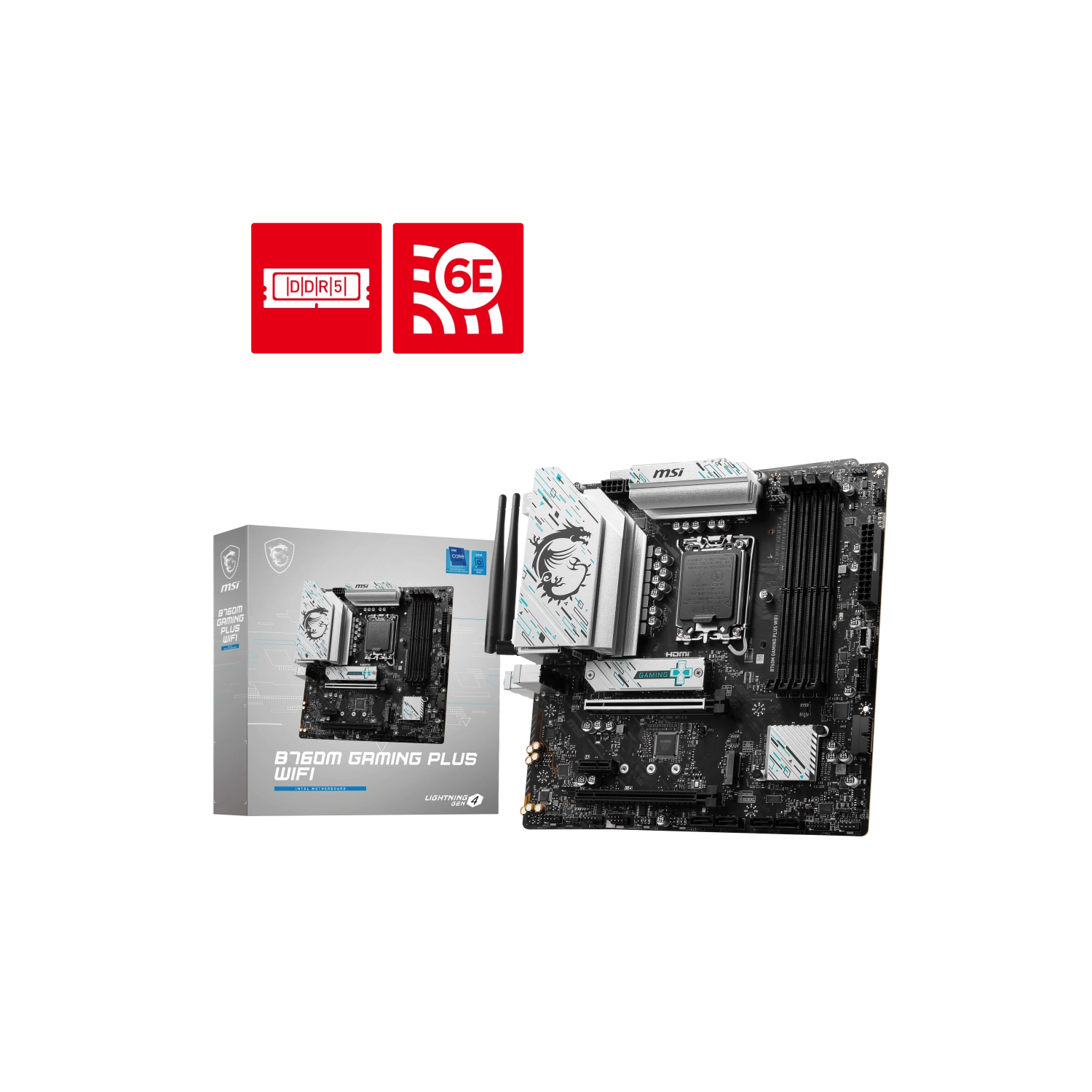 [B760M GAMING PLUS WIFI] Placa Madre MSI B760M Gaming Plus Wifi s1700 DDR5