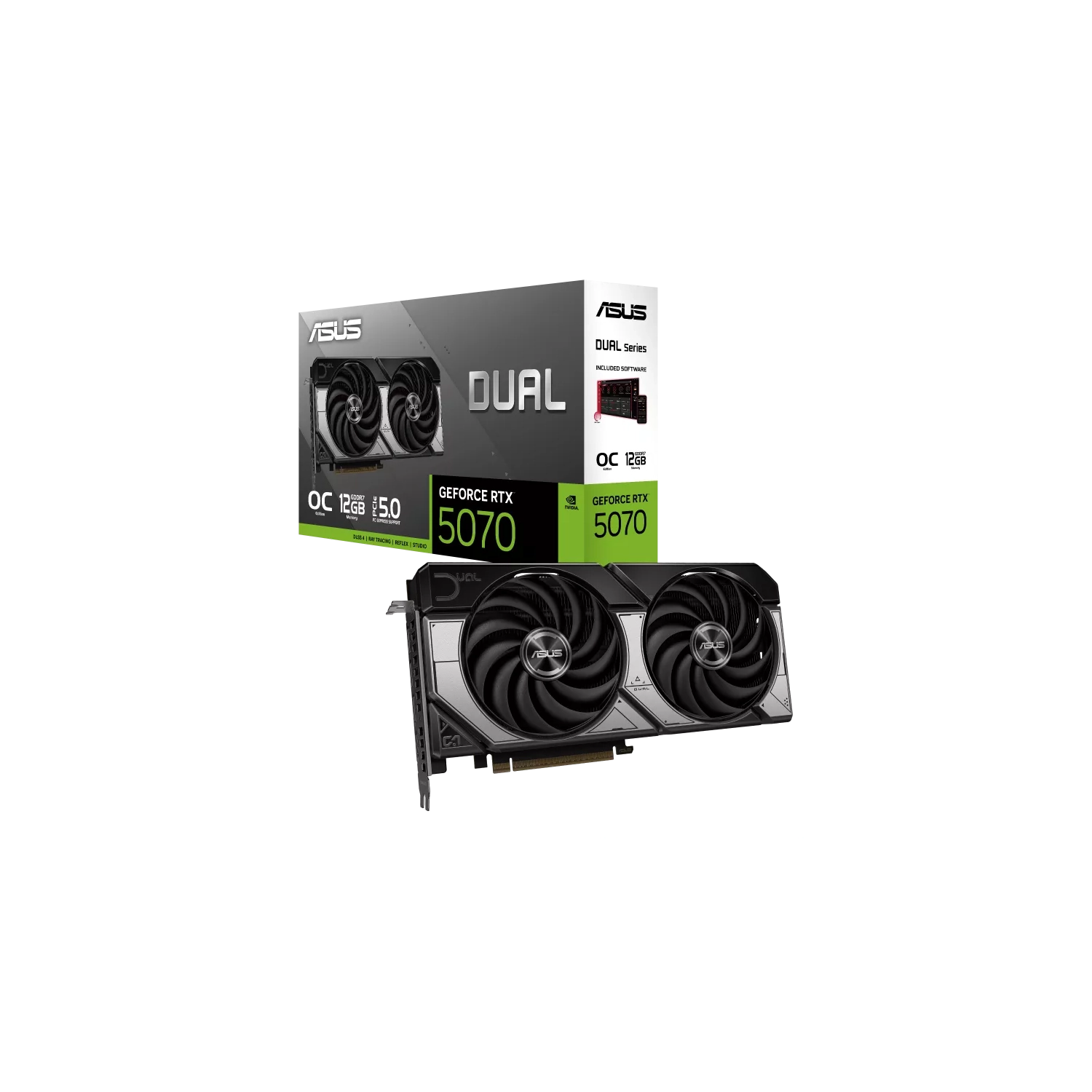 [DUAL-RTX5070-O12G] Placa de Video ASUS NVIDIA GeForce DUAL RTX5070 O12G GDDR7