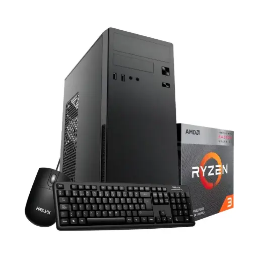 [KL-PC-3200G-8G-256G-W11H] Pc Kelyx AMD Ryzen | AMD Ryzen 3 3200G 8GB m.2 256GB SSD + Kit Teclado y Mouse