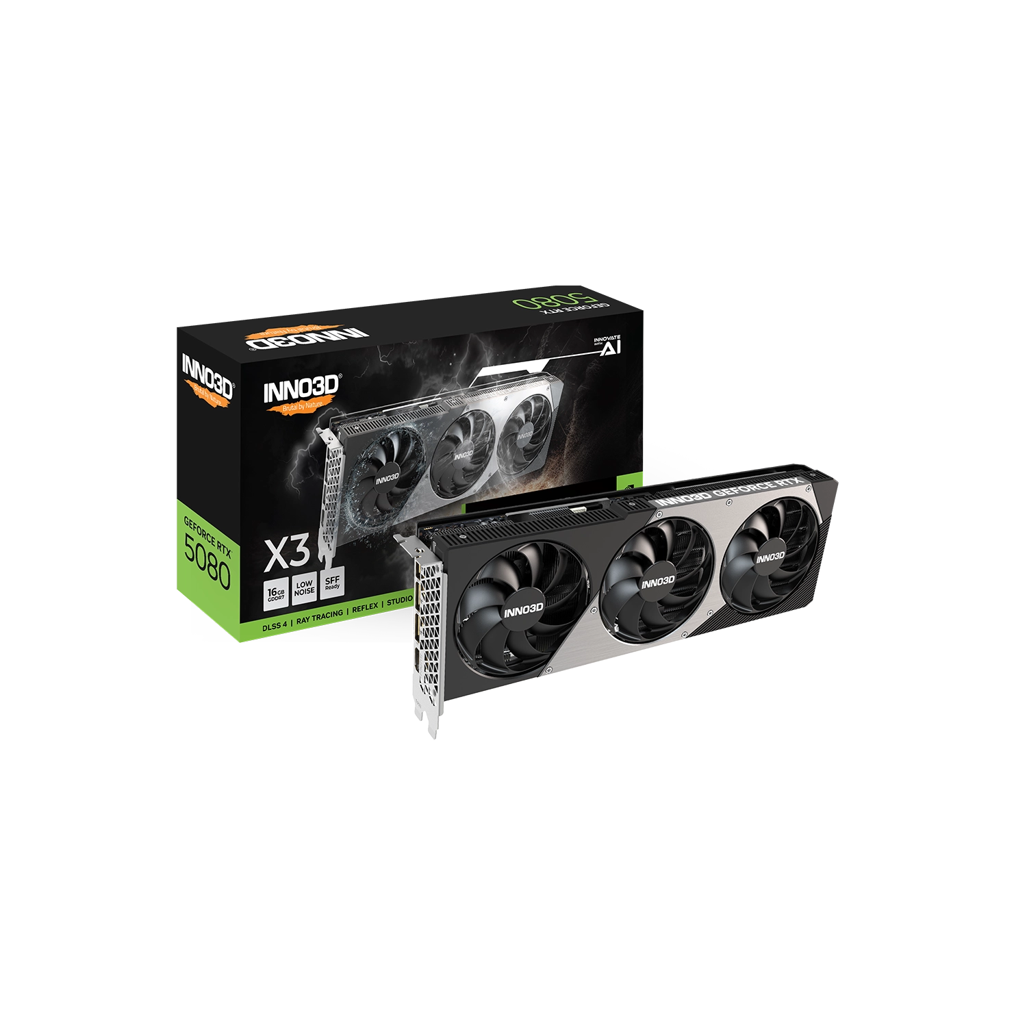 [N50803-16D7-176068N] Placa de Video INNO3D NVIDIA Geforce RTX 5080 16GB GDDR7 X3