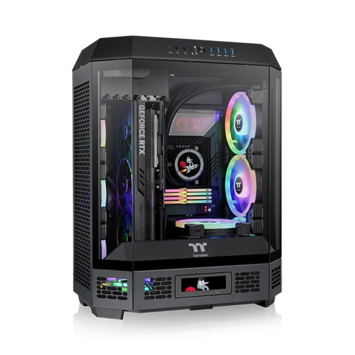 [CA-1Z1-00M1WN-00] Gabinete Thermaltake The Tower 600 vidrio templado x3 Mid-Tower 2 coolers negro