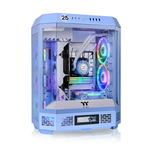 [CA-1Z1-00MFWN-00] Gabinete Thermaltake The Tower 600 vidrio templado x3 Mid-Tower 2 coolers azul hortensia
