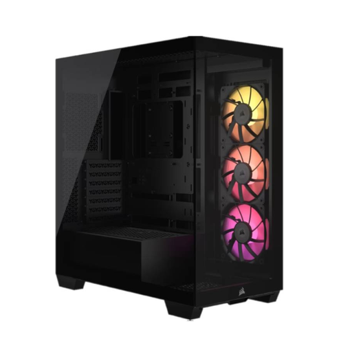 [CC-9011280-WW] Gabinete Corsair iCUE 3500X RGB vidrio templado Mid-Tower 3 coolers iCUE negro