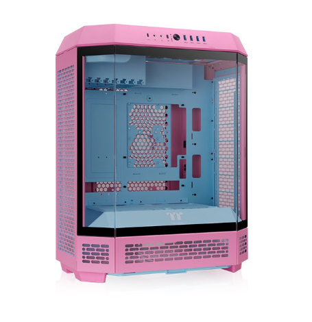 [CA-1Z1-00MAWN-00] Gabinete Thermaltake The Tower 600 vidrio templado x3 Mid-Tower 2 coolers rosa