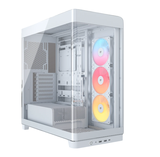 [CC-9011315-WW] Gabinete Corsair Frame 4500X RS-R ARGB vidrio templado Mid-Tower blanco