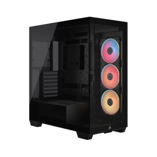 [CC-9011324-WW] Gabinete Corsair 3500X LX-R RGB iCUE vidrio templado Mid-Tower negro