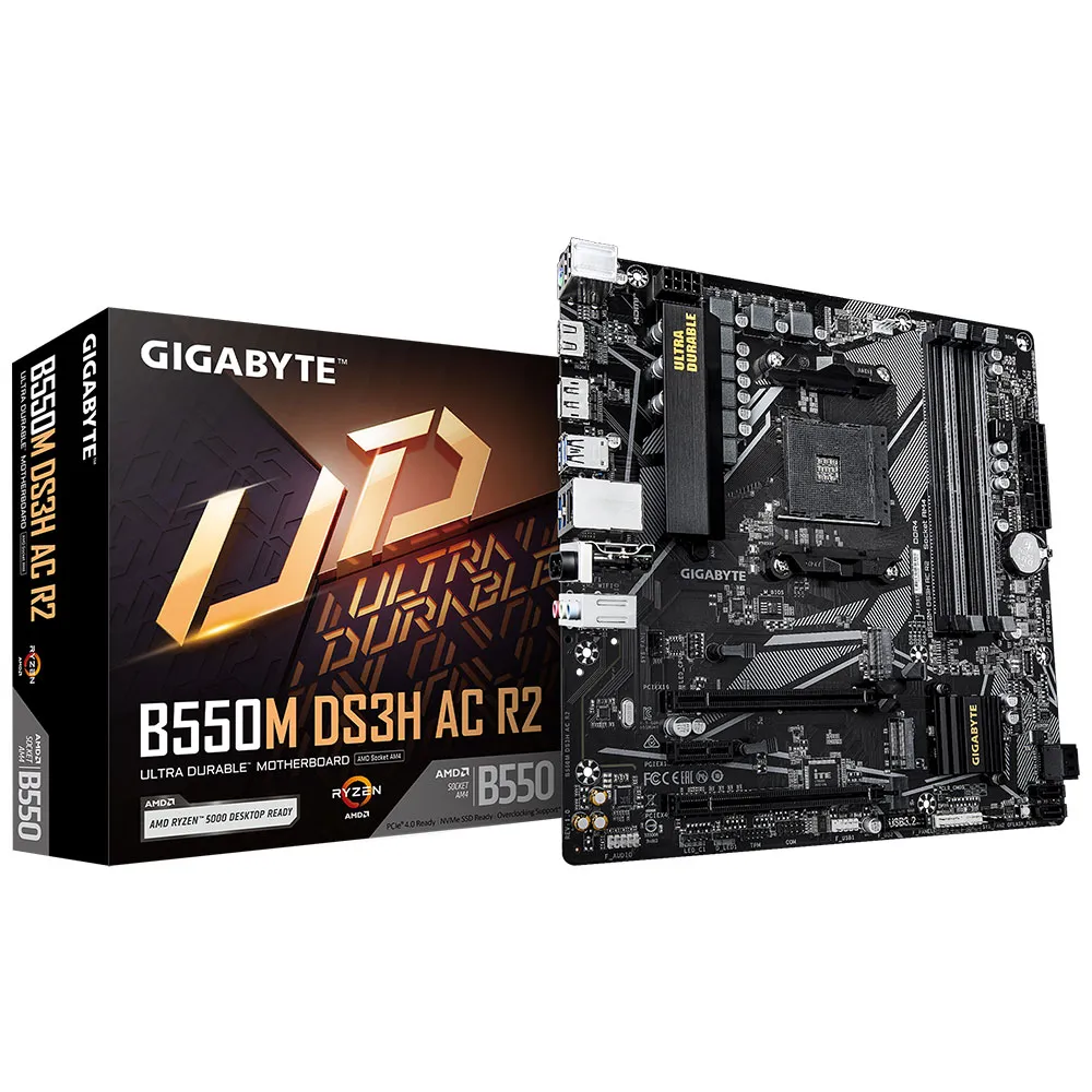 Placa madre Gigabyte B550M-DS3H AC R2 AM4