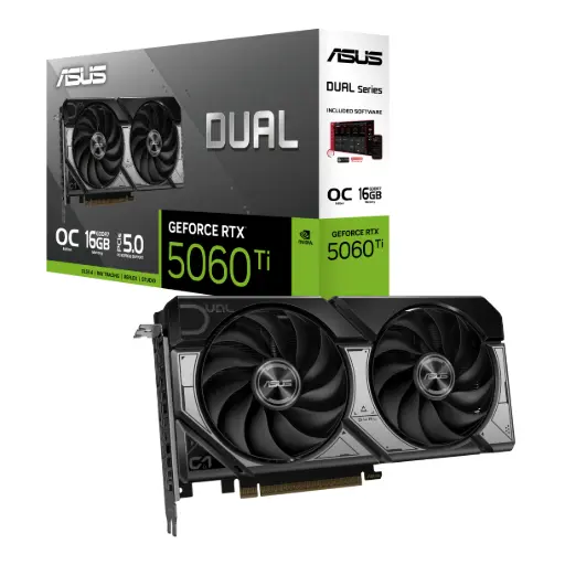 [DUAL-RTX5060TI-O16G] Placa de Video Asus Dual RTX 5060 TI 16GB