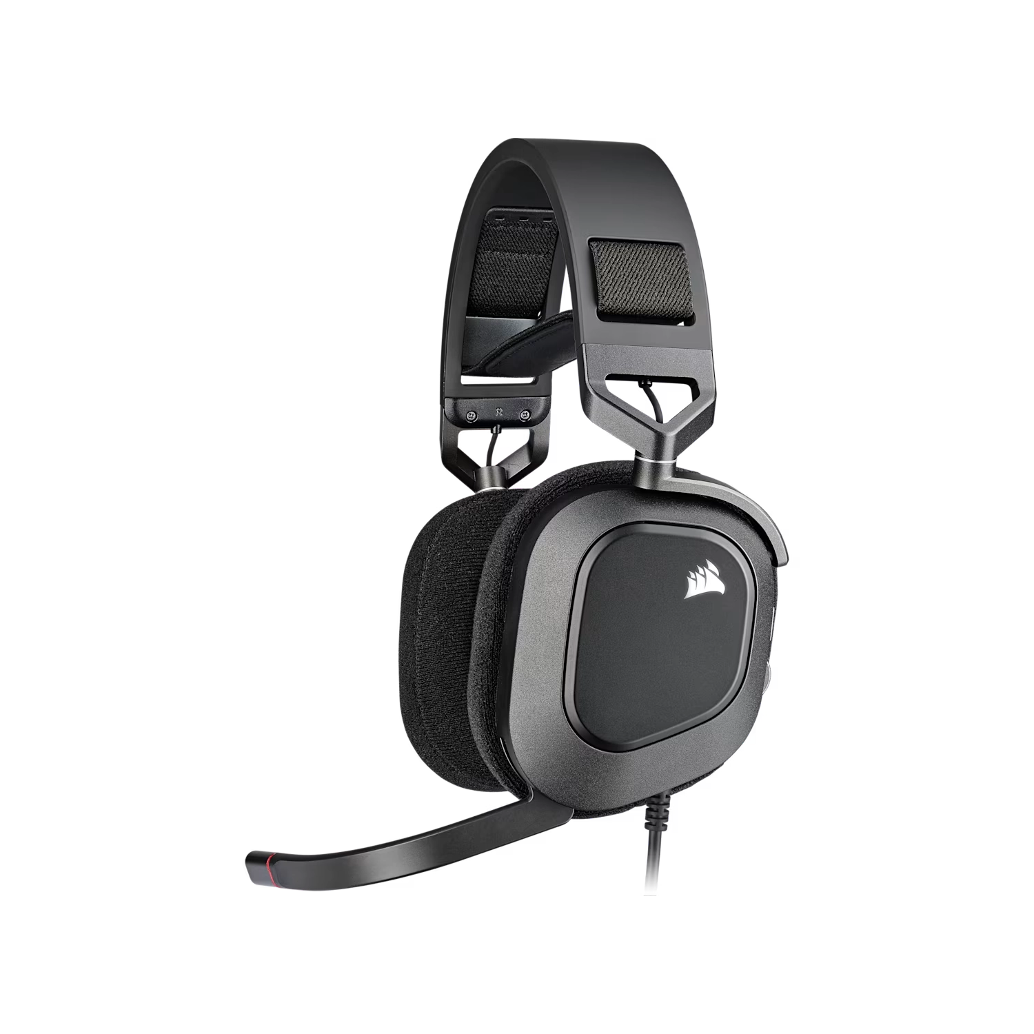 [CA-9011237-NA] Auricular gaming cableado Corsair HS80 RGB USB, carbón