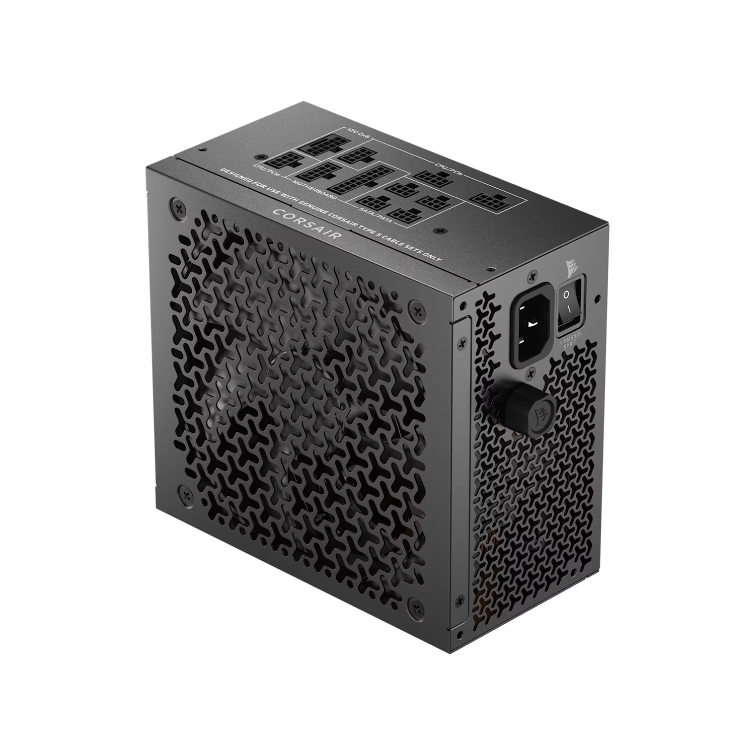 [CP-9020299-AR] Fuente CORSAIR RM850X SHIFT 850W ATX 3.1 PCIe 5.1 Full Modular conexión lateral