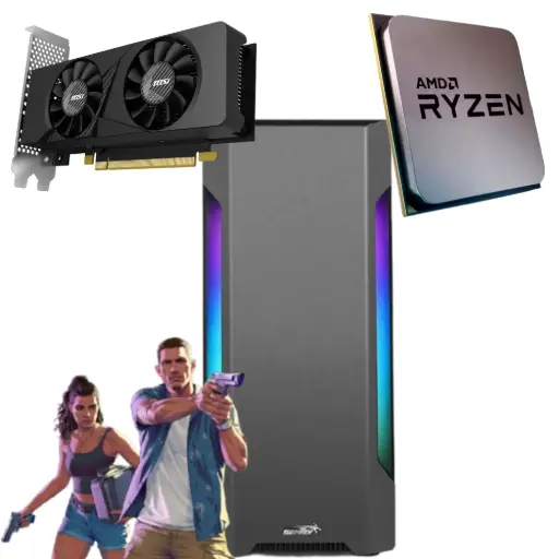 [CPU-AMD14] CPU Gamer Amd Ryzen 7 5700 - A520 - 16GB - SSD NVMe 1TB - RTX 3050 Wifi