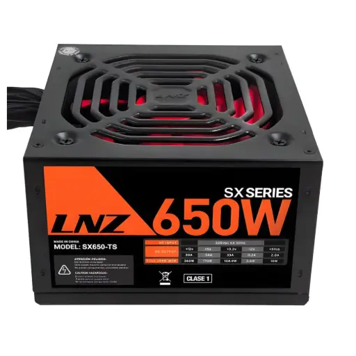 [SX650-TS] Fuente pc LNZ SX650-TS genéricos 32A cables largos