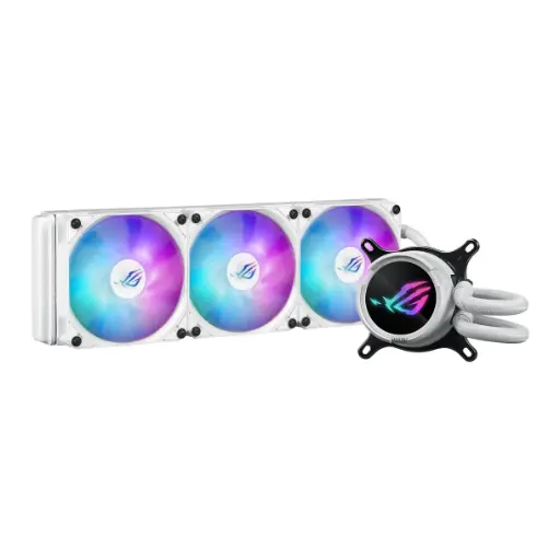 [ROG STRIX LC III 360 ARGB LCD WHT] Cooler líquido Asus ROG Strix LC III 360 ARGB LCD blanco