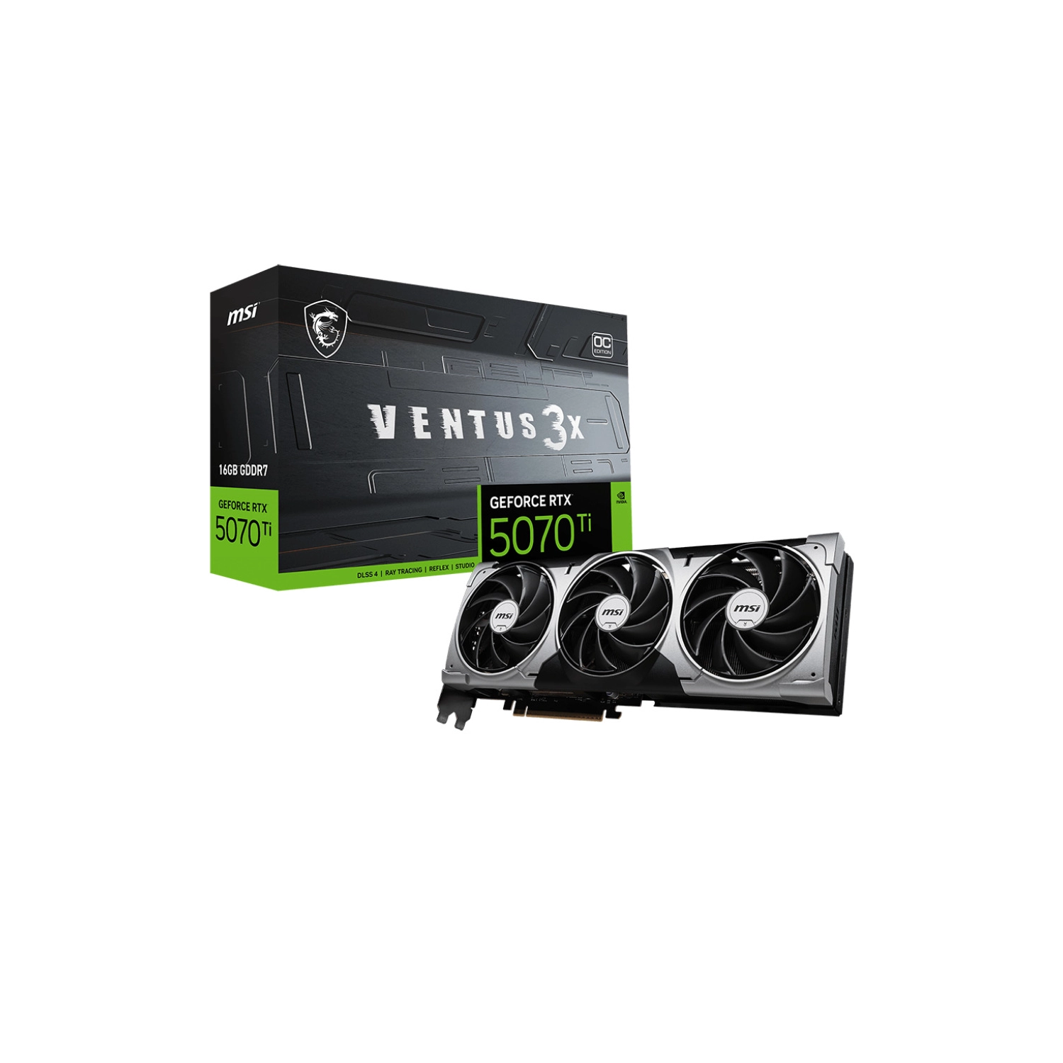 [RTX 5070 Ti 16G VENTUS 3X OC] Placa de video MSI RTX 5070 Ti 16G VENTUS 3X OC
