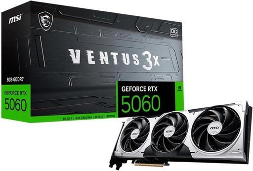 [RTX 5060 8G VENTUS 3X OC] Placa De Video Msi RTX 5060 8G Ventus 3X Oc