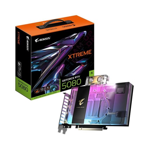 [GV-N5080AORUSX WB-16GD] Placa De Video Gigabyte Geforce Rtx 5080 Aorus Xtreme Waterforce WB 16G