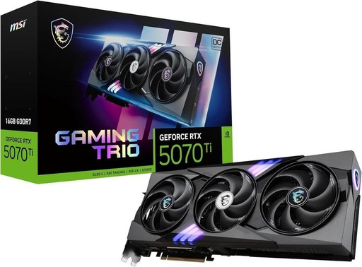 [RTX 5070 Ti 16G GAMING TRIO OC PLUS] Placa De Video Msi Geforce Rtx 5070 TI 16G Gaming Trio 3X Oc Plus