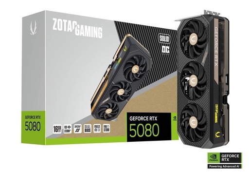 [ZT-B50800J-10P] Placa De Video Zotac Geforce Gaming Rtx 5080 Solid Oc 16gb Gddr7