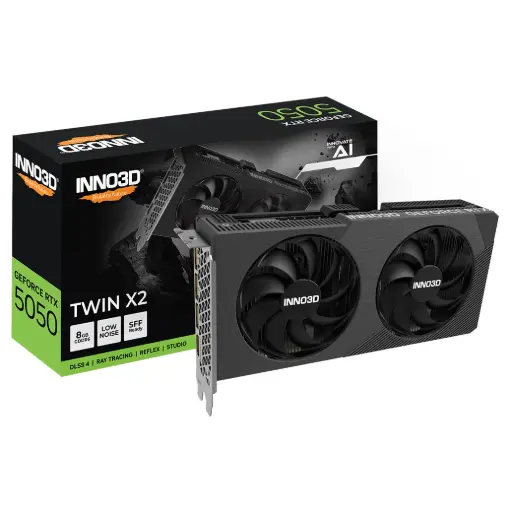 [N50502-08D6-174071N] Placa de Video INNO3D NVIDIA Geforce RTX 5050 8GB GDDR6 TWIN X2