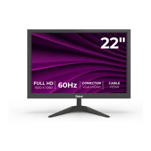 [MONI-OFFICE-21.5IFHD] Monitor Global 21.5" HD 1920x1080P HDMI