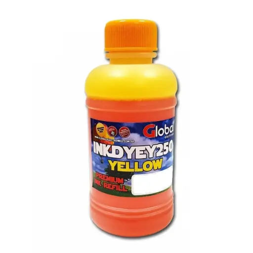 [INKDYEY250] Botella de tinta alternativa Global Universal DYE Amarillo 250cm3