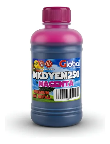 [INKDYEM250] Botella de tinta alternativa Global Universal DYE Magenta 250cm3