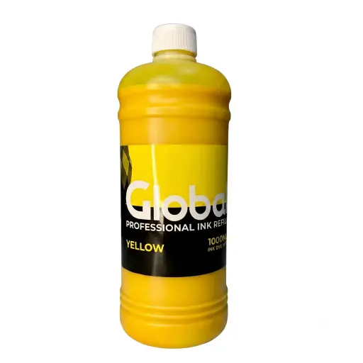 [INKDYEY1000] Botella de tinta alternativa Global Universal DYE Amarillo 1L