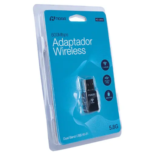 [NG-UW04] Placa de red Wifi USB Noga UW04 5.8Ghz AC600 doble banda