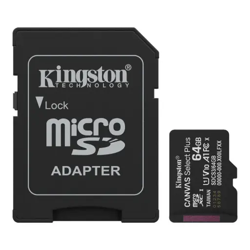 [SDCS3/64GB] Tarjeta de Memoria Kingston Canvas Select Plus MicroSD 64GB