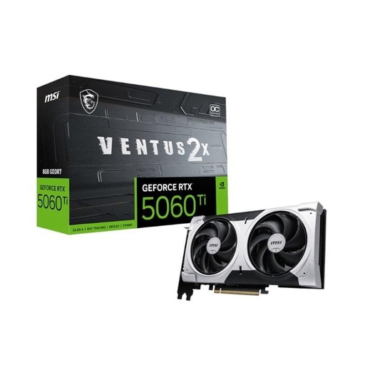 [GeForce RTX™ 5060 Ti 8G VENTUS 2X OC PLUS] Placa De Video Msi Geforce Rtx 5060 Ti 8G Ventus 2X OC Plus