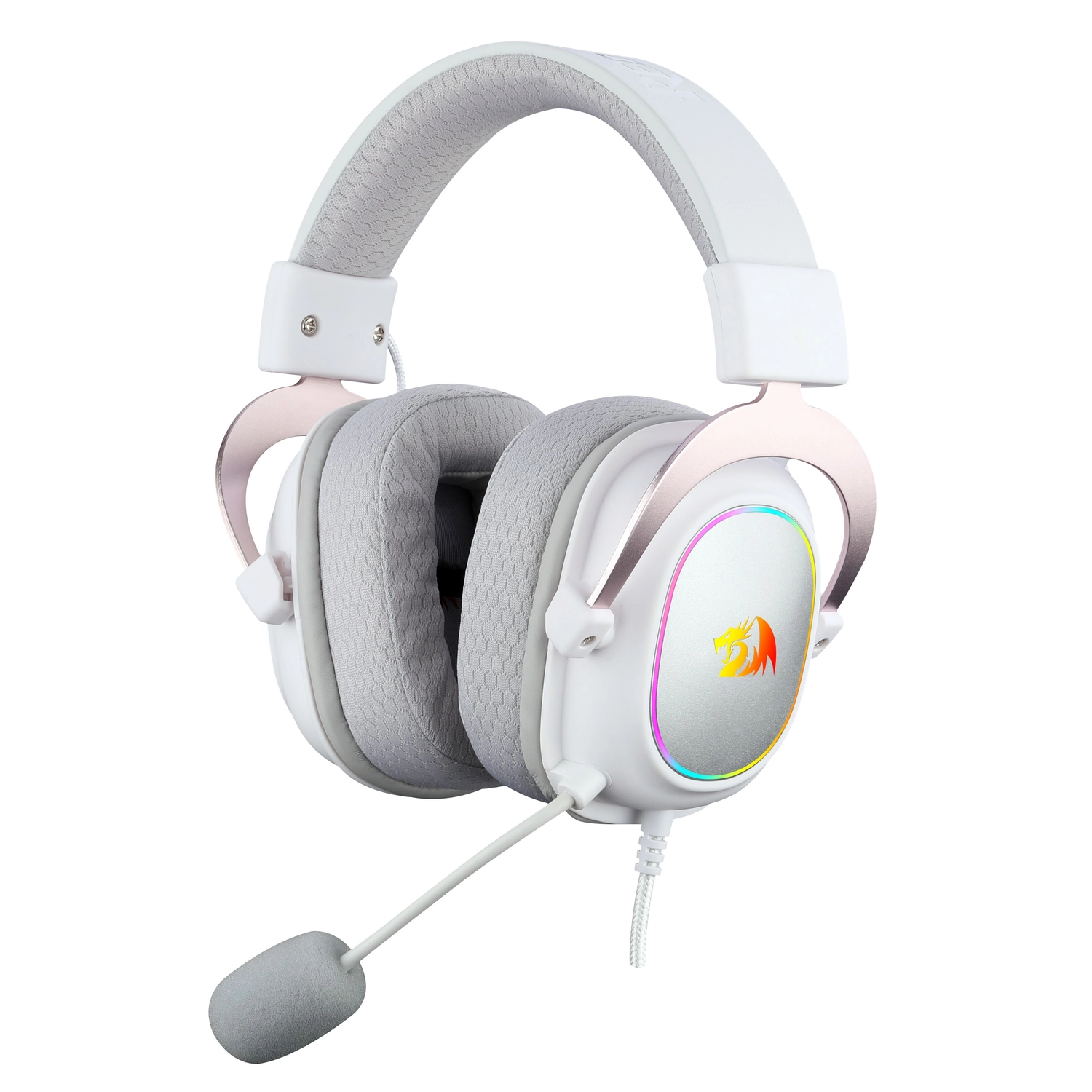 [H510W-RGB] Auricular Redragon Zeus X H510 RGB Blanco