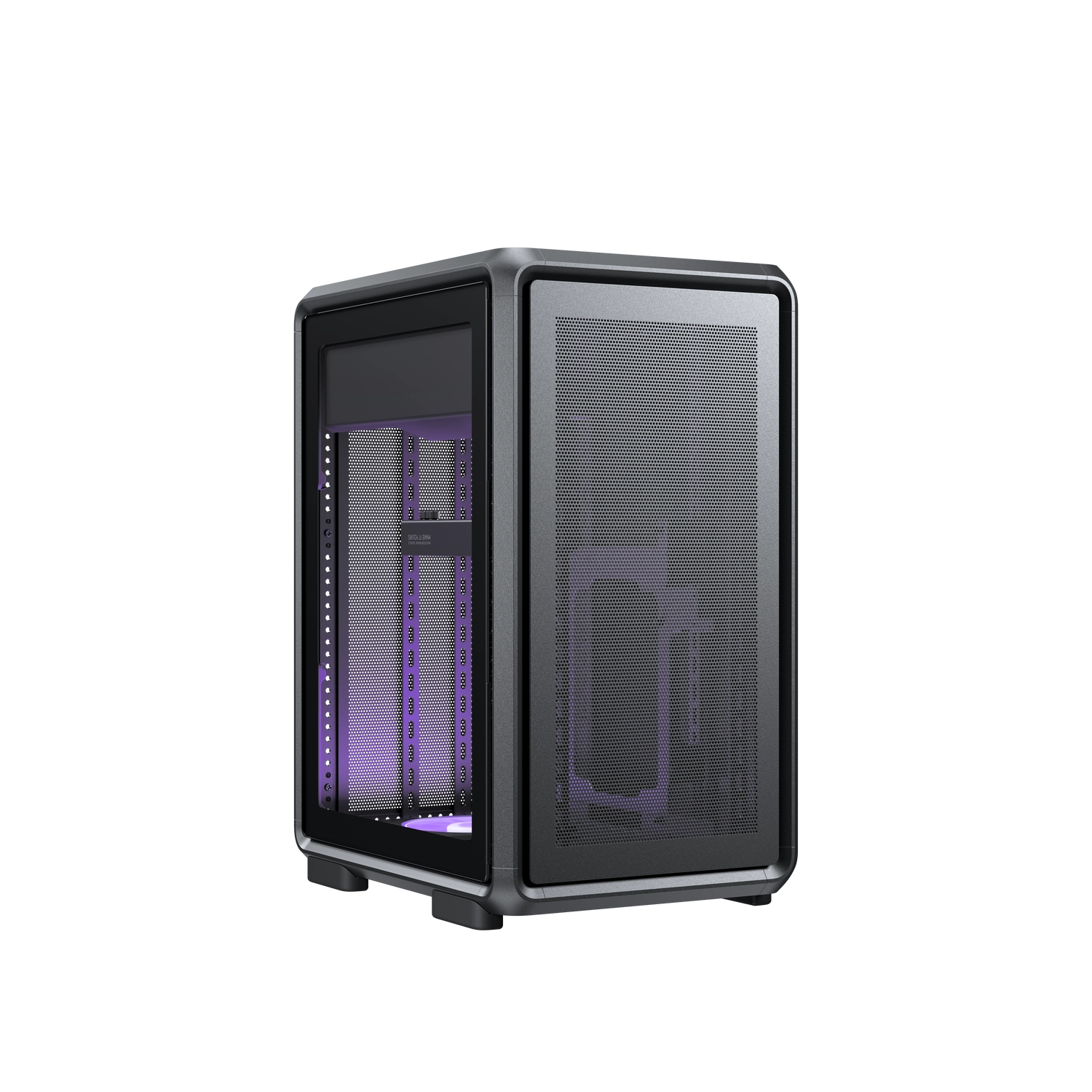 [MF400M-KHNN-S00] Gabinete Cooler Master MasterFrame 400 Mid Tower Tempered Glass Black s/Fuente
