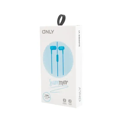 [113001804] Auricular manos libres Only Summer V1 conector plug 3.5mm azul mod24
