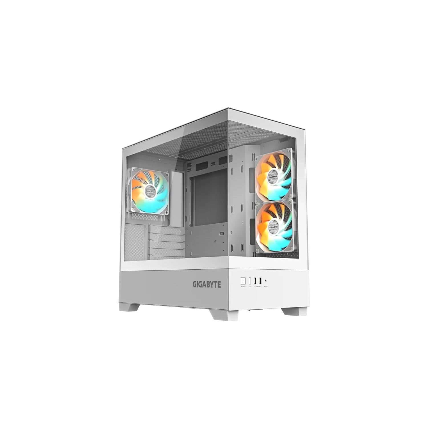 [GB-C201PI] Gabinete GIGABYTE C201 PANORAMIC ICE BLANCO Mid Tower S/Fuente