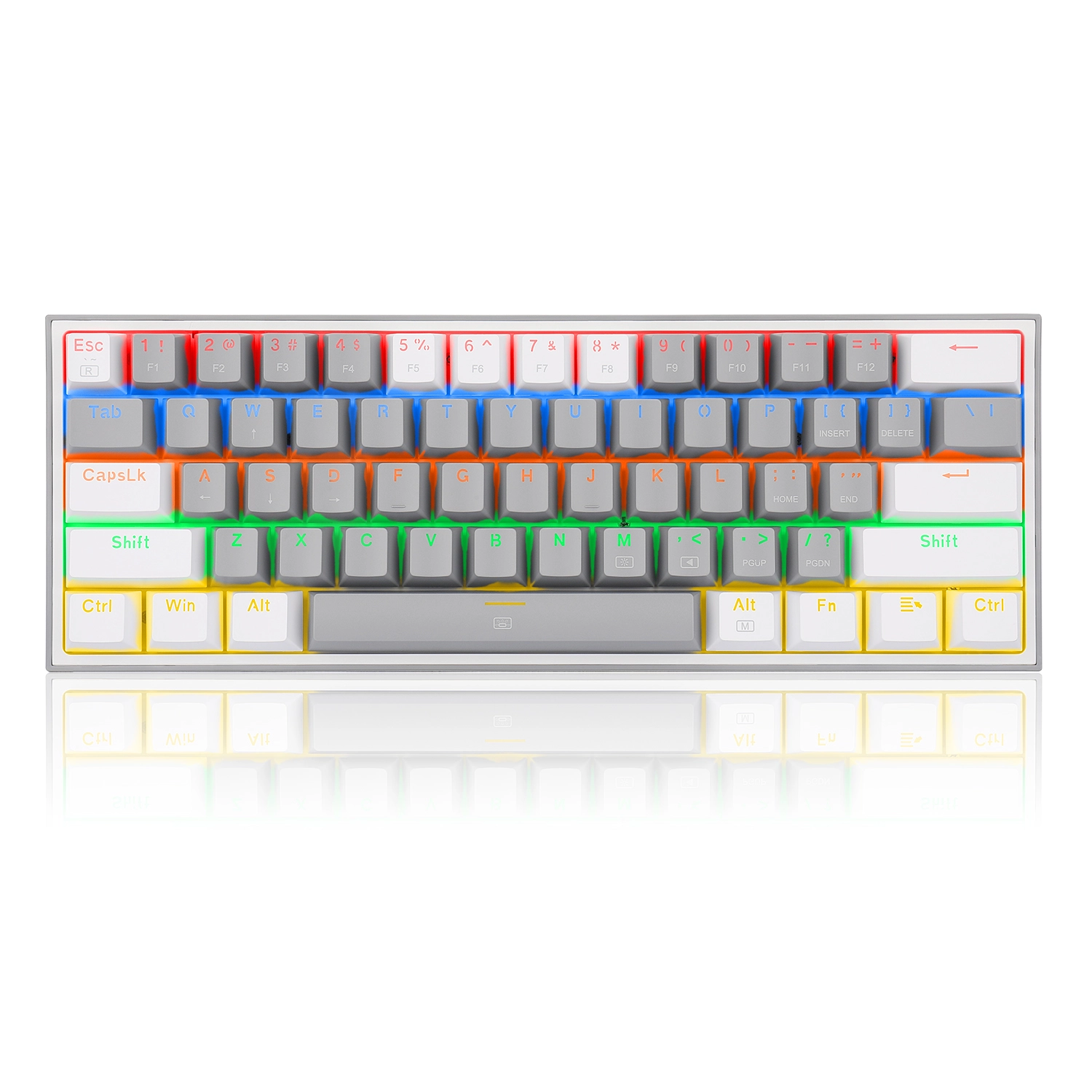 [K616-RGB-SP GW] Teclado Inalámbrico Fizz Pro K616 Gris/Blanco