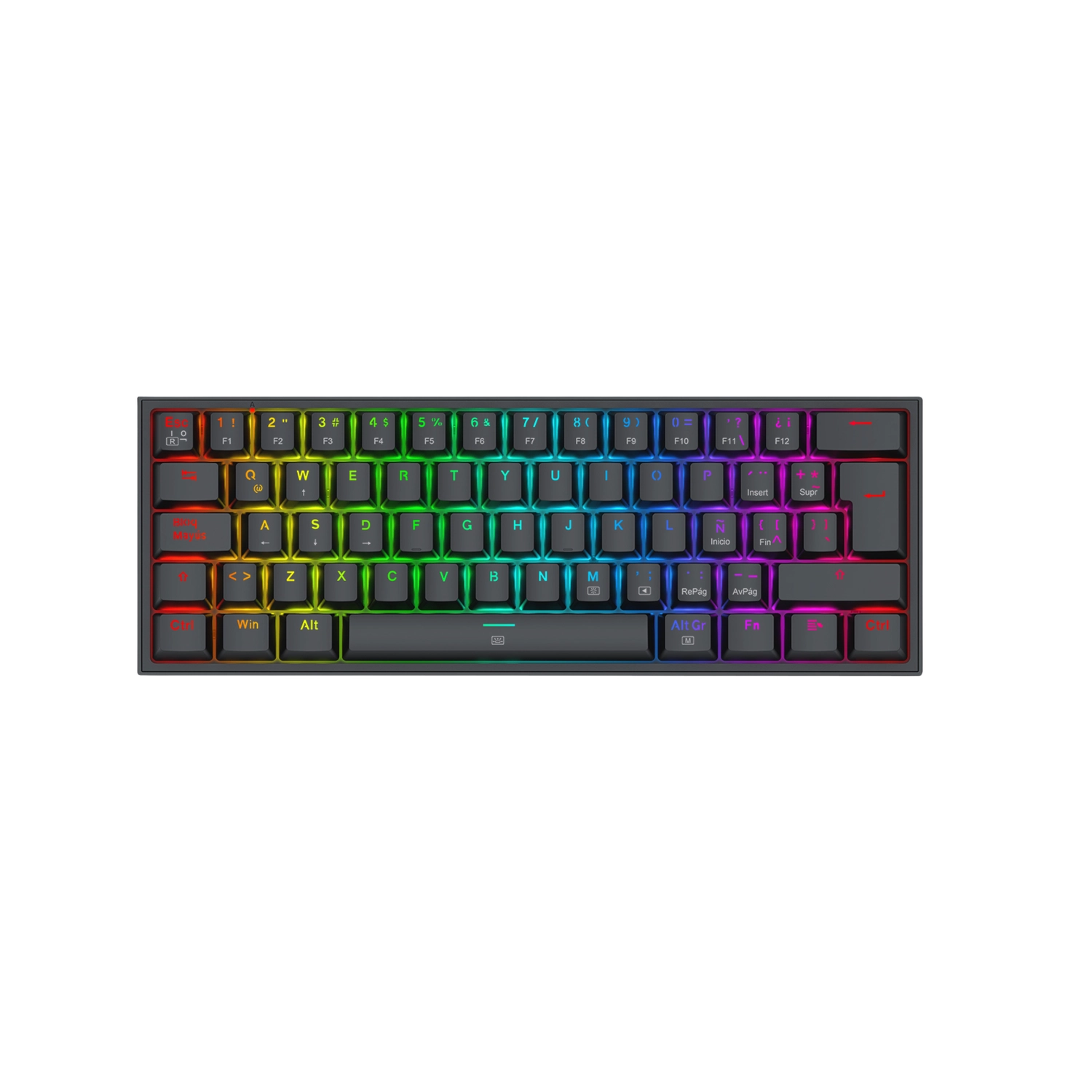 [K616-RGB-SP B] Teclado Inalámbrico Fizz Pro K616 Negro