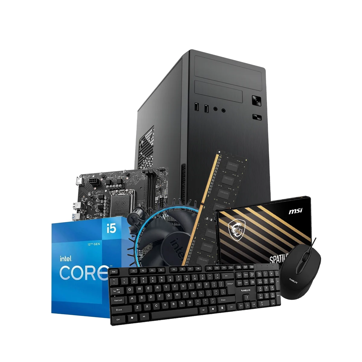 [PCARM-72820-12400-16G-480G] Pc Kelyx Intel Core i5-12400 16G SSD 480Gb (MSI)