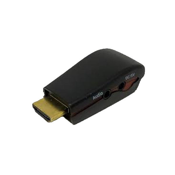 Adaptador VGA a HDMI con audio 3.5mm Full HD 1080p Nisuta
