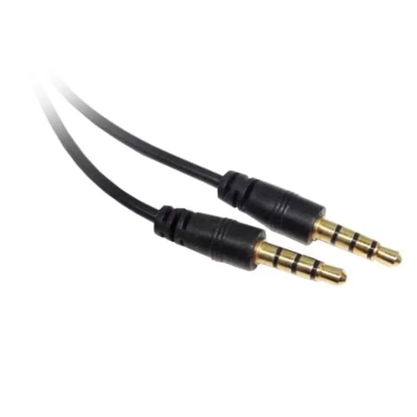 Cable Audio Miniplug 3.5mm 4 secciones M/M 1mt Nisuta