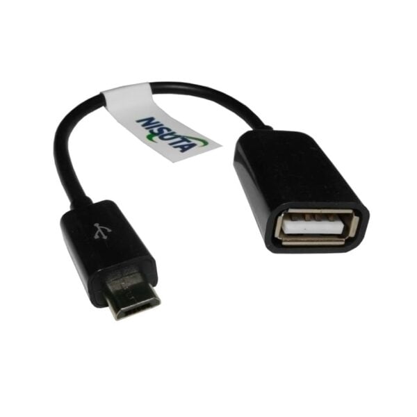 Cable Adaptador OTG Micro usb a USB 2.0 hembra 10cm para celulares/tablets
