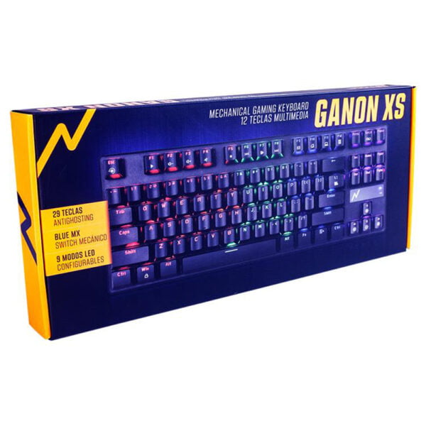 Teclado Gamer Mec�nico Noga Ganon XS RGB Switch MX Blue Extra Small