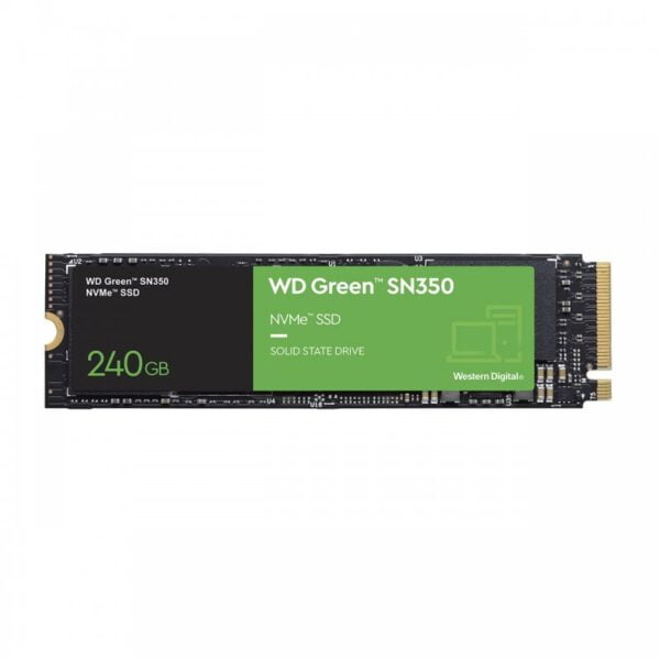 Disco SSD M.2 NVMe Western Digital Green 240GB SN350 2400Mb/s